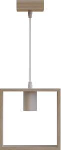 Aigostar - LED дървен полилей с кабел 1xE27/9W/230V 2200K бор