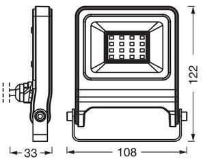 Osram - LED прожектор ENDURA LED/10W/230V 4000K IP65