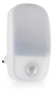 Nedis LNLW10WT - LED Ориентираща лампа за контакт със сензор за движение LED/0,55W/230V