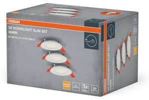 Osram - Комплект от 3 вградени LED осветителни тела SLIM LED/4,5W/230V