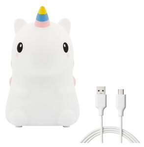 LED RGBW димируема презареждаема детска нощна лампа UNICORN LED/1W/5V 1200 mAh