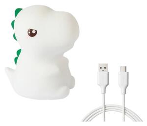 LED RGBW димируема презареждаема детска нощна лампа DINO LED/1W/5V 1200 mAh