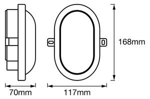 Osram - LED външно стенно осветително тяло BULKHEAD LED/6W/230V IP54 бяло