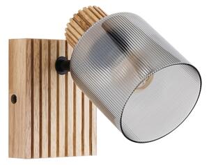 Brilagi - Стенно точково осветително тяло HYGGE 1xE14/15W/230V дърво/димно