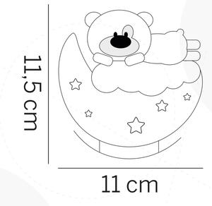ONLI - LED Зареждаема детска нощна лампа NUVOLINA LED/2,5W/5V мече/розово