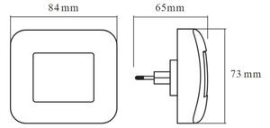 Osram - LED нощна лампа със сензор за сумрак LUNETTA LED/0,2W/230V