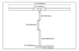 Brilagi-LED Димируема сензорна настолна лампа VARIO LED/24W/230V 3000-6500K бяла
