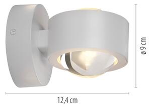 Schöner Wohnen 19331-16 - LED стенен аплик CHIA 2xLED/2W/230V бял