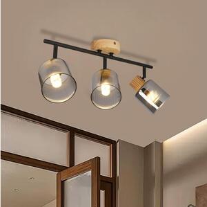 Brilagi - Точково осветително тяло HYGGE 3xE14/15W/230V дърво/опушено