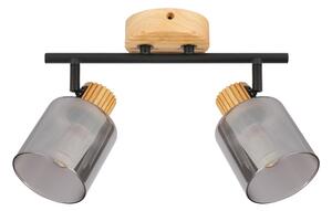 Brilagi - Точково осветително тяло HYGGE 2xE14/15W/230V дърво/димчато
