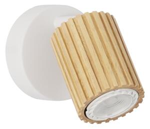 Brilagi - Настенно точково осветително тяло MODERN WOOD 1xGU10/8W/230V дърво/бяло