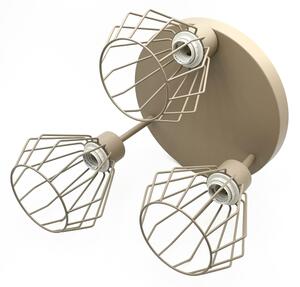 Плътно монтиран полилей AUDREY 3xE27/60W/230V бежов