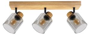 Brilagi - Точково осветително тяло HYGGE 3xE14/15W/230V дърво/димно