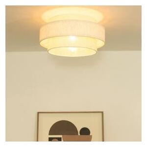 Таванно осветително тяло BOHO 1xE27/60W/230V Ø 40 см крем/юта