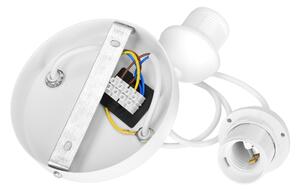 Brilagi - Полилей на кабел RESNA 2xE27/60W/230V Ø 30 см кафяв/бежов