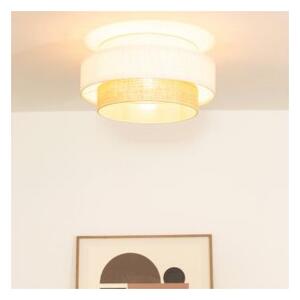 Плафон BOHO 1xE27/60W/230V Ø 40 см бял/джут