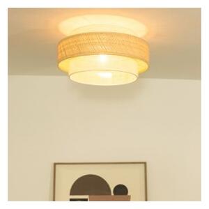 Таванно осветително тяло BOHO 1xE27/60W/230V, Ø 40 см, джут/крем
