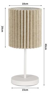 Brilagi - Настолна лампа NORDIC WAVE 1xE27/15W/230V лен/бяла