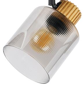 Brilagi - Подова лампа HYGGE 3xE14/15W/230V дърво/опушено