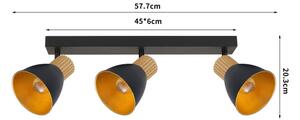 Brilagi - Точково осветително тяло ODENSE 3xE14/10W/230V дърво/черно