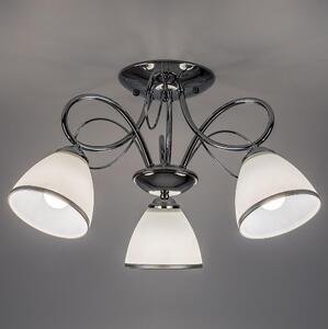 Brilagi - Полилей за директен монтаж FRED 3xE27/60W/230V, диаметър 59 см, лъскав хром