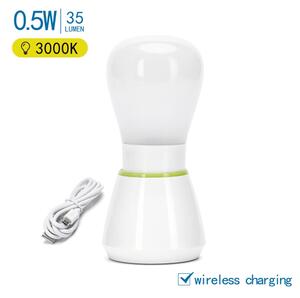 Aigostar - LED нощна лампа, зареждаща, 0,5W, 5V, 3000K, 650mAh