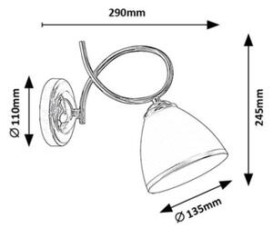 Brilagi - Стенна лампа FRED 1xE27/60W/230V, полирано хромово покритие