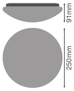 Osram - LED таванен плафон ESSENTIAL LED/13W/230V Ø 25 cm бял