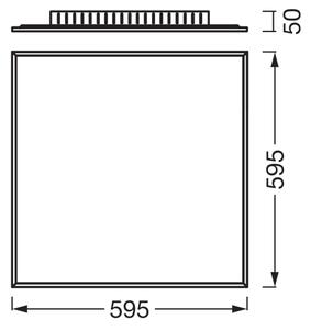 Osram - LED панел за повърхностен монтаж PLANON LED/40W/230V 59,5x59,5 cm бял