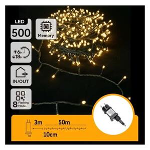 Aigostar - LED външен гирлянд 500xLED/6W/230V 50m IP44 топла бяла светлина