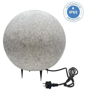 Външно декоративно осветително тяло LUMISTONE 1xE27/15W/230V IP65 диаметър 38 см