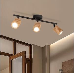 Brilagi - Спот осветително тяло MODERN WOOD 3xGU10/8W/230V дърво/черно