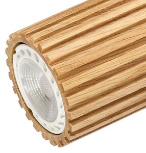 Brilagi - Точково осветително тяло MODERN WOOD 2xGU10/8W/230V дърво/бяло