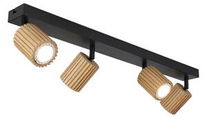 Brilagi - Точково осветително тяло MODERN WOOD 4xGU10/8W/230V дърво/черно