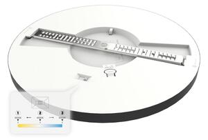 LED таванно осветително тяло EVORA LED/18W/230V 3000/4000/6000K Ø 22,5 см, черно