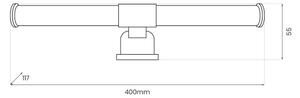 LED осветление за огледало за баня 2 в 1 APA LED/6W/230V 40 cm IP44 златисто