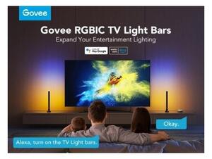 Govee - SMART LED RGBIC панел 38 см за TV 43-75" - 2 бр. Wi-Fi