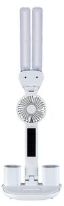 Rabalux 74030 - Димируема LED настолна лампа с вентилатор NOVILO LED/7W/5V