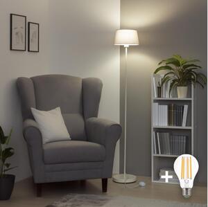 Brilagi - LED подова лампа CERIA 1xE27/40W/230V Ø 25 cm сива/бяла