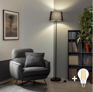 Brilagi - LED подова лампа CERIA 1xE27/40W/230V Ø 30 см черна