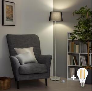 Brilagi - LED подова лампа CERIA 1xE27/40W/230V Ø 30 см черно/бяло