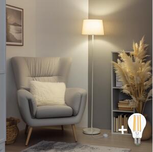 Brilagi - LED подова лампа CERIA 1xE27/40W/230V Ø 30 см бежова/бяла