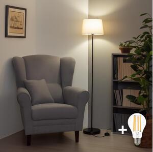 Brilagi - LED подова лампа CERIA 1xE27/40W/230V Ø 30 см бежова/черна