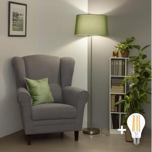 Brilagi - LED подова лампа CERIA 1xE27/40W/230V Ø 45 см зелен/матов хром