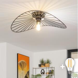 Brilagi - LED плафон CERIA WIRE 1xE27/40W/230V 40x56 cm черен