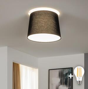 Brilagi - LED плафон CERIA за повърхностен монтаж, 1xE27/40W/230V, Ø 30 см, черен
