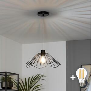 Brilagi - LED полилей на кабел CERIA WIRE 1xE27/40W/230V Ø 40 см, черен