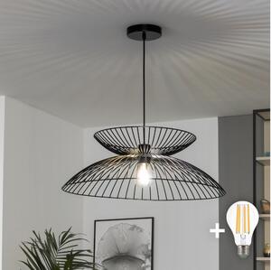 Brilagi - LED полилей на кабел CERIA WIRE 1xE27/40W/230V Ø 60 см черен