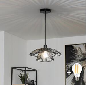 Brilagi - LED полилей на кабел CERIA WIRE 1xE27/40W/230V Ø 38 см, черен