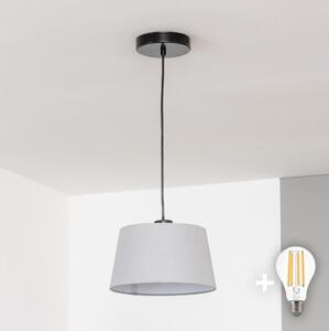 Brilagi - LED висяща лампа на кабел CERIA 1xE27/40W/230V Ø25 см сива